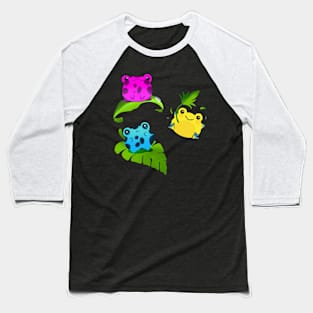 Tropical Frogs Baseball T-Shirt